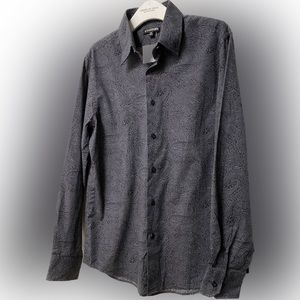 EXPRESS Men’s 1MX Medium Shirt Paisley Black and Gray / NWT from TJ-Maxx